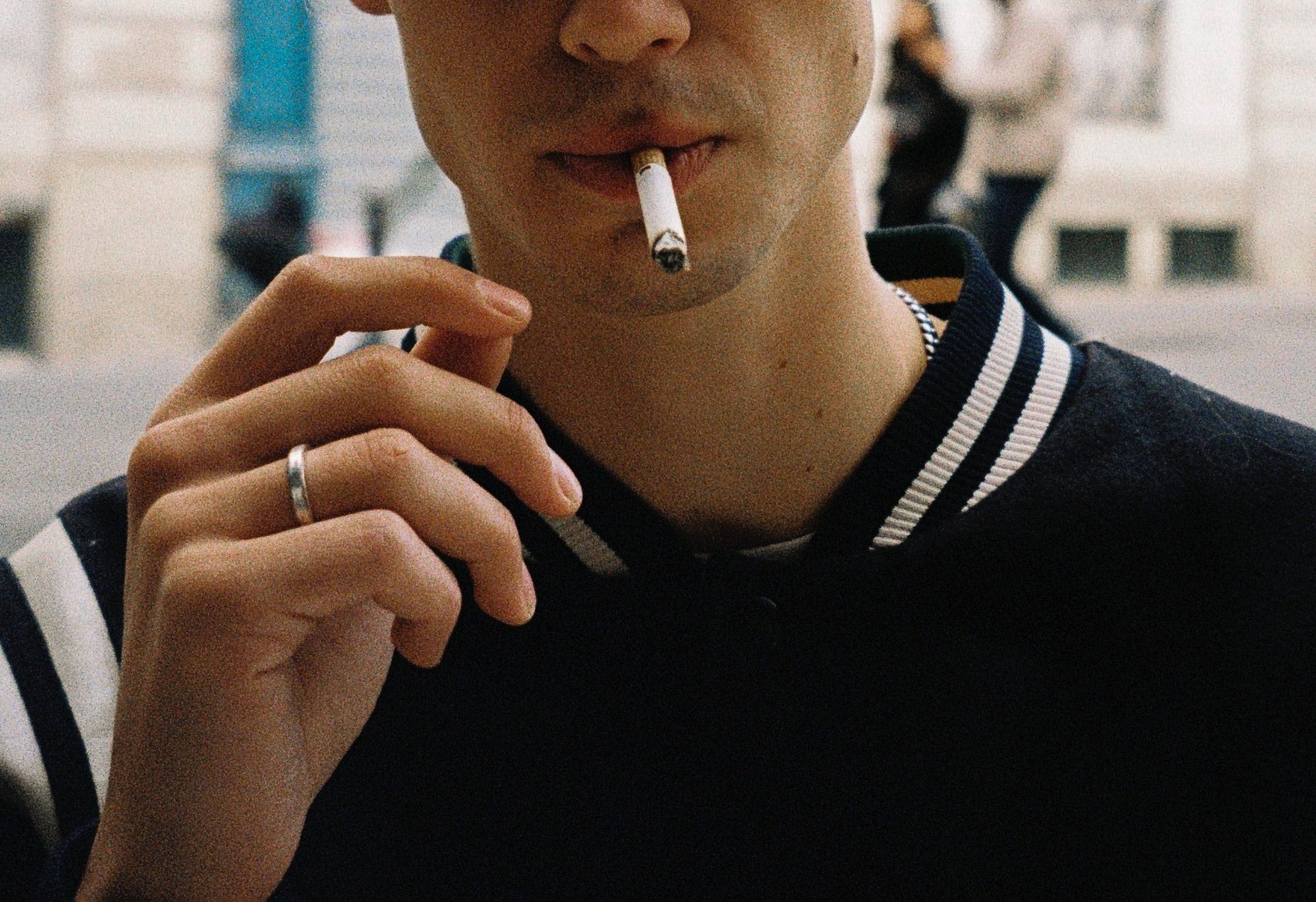 Cigarette, in the street