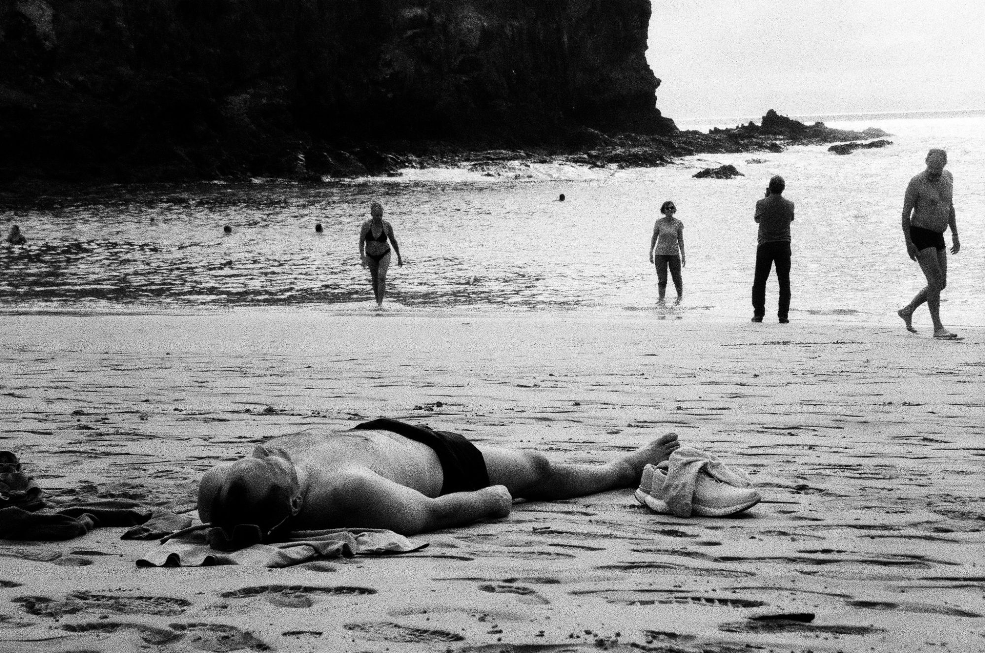 Sleeping on the sand